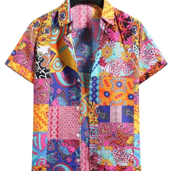 COPY - COPY - Men’s patchwork shirt - Picture 2 of 5